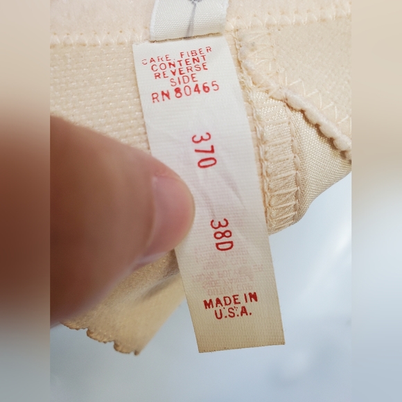 Vintage Cabernet Boustier Corset Boning Underwire Bra 38D Peach Pinup 🍑 - Picture 9 of 13